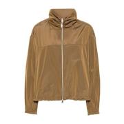 Herno Karamell Taffeta Jacka Elastiskt Nederkant Brown, Dam