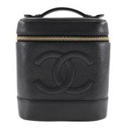 Chanel Vintage Pre-owned Laeder handvskor Black, Dam