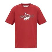 Iceberg T-shirt med logotyp Red, Herr