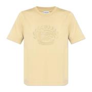 Burberry Bomull T-shirt Beige, Dam