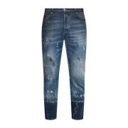 John Richmond Slitna Navy Slim-Fit Jeans Blue, Herr