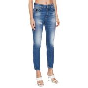 John Richmond Blå Slim Fit Skinny Jeans Blue, Dam