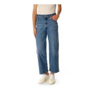 Levi's Hög midja vida ben jeans Blue, Dam