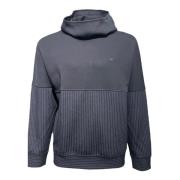 Emporio Armani Blå Marin Hög Hals Örn Sweatshirt Blue, Herr