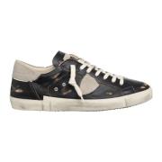 Philippe Model Vintage Distressed Sneakers Black, Herr