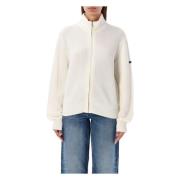 A.p.c. Ecru Stickad Jana Cardigan Beige, Dam