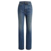 Khaite Hög Midja Indigo Blå Jeans Blue, Dam