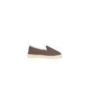 Manebí Raffia Espadriller med 2cm Klack Brown, Dam