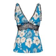 Pinko Sleeveless Tops Blue, Dam