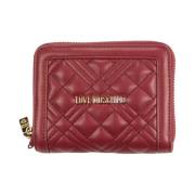 Love Moschino Quiltad Logoplånbok Red, Dam