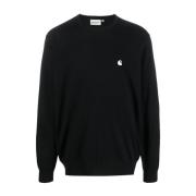 Carhartt Wip Madison Sweater Stickat Black, Herr