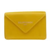 Balenciaga Vintage Pre-owned Laeder plnbcker Yellow, Dam