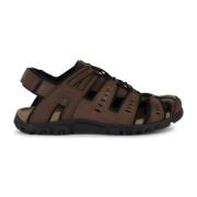 Geox Bruna platta sandaler för män Brown, Herr