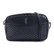 Yves Saint Laurent Vintage Pre-owned Laeder axelremsvskor Black, Dam