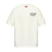 Kenzo Blommotiv T-shirts och Polos White, Herr