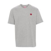 Kenzo Blommotiv Jersey T-shirt Grå Gray, Herr