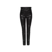 Dolce & Gabbana ‘Grace’ vaxade jeans Black, Dam