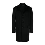 Colombo Lyxig Cashmere Kappa med 3 Knappar Black, Herr