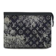 Louis Vuitton Vintage Pre-owned Tyg louis-vuitton-vskor Black, Dam