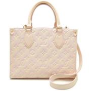 Louis Vuitton Vintage Pre-owned Tyg louis-vuitton-vskor Beige, Dam