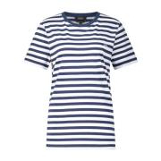 A.p.c. Randig T-shirt Blue, Dam