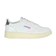 Autry Läder Sneakers med Broderad Logotyp White, Dam