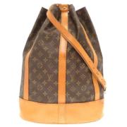 Louis Vuitton Vintage Pre-owned Canvas axelremsvskor Brown, Dam