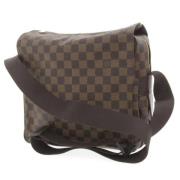 Louis Vuitton Vintage Pre-owned Tyg axelremsvskor Brown, Dam