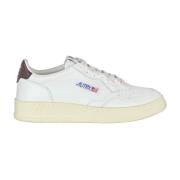 Autry Lädersneakers med broderat logotyp White, Dam