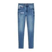 Desigual Cropped Jeans Blue, Dam