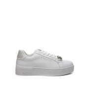 Gaëlle Paris Vita Läder Låg-Top Sneakers Kvinnor White, Dam