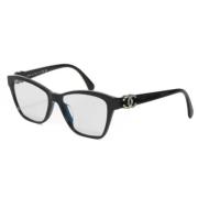 Chanel Vintage Pre-owned Plast solglasgon Black, Dam