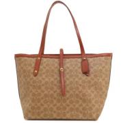 Coach Pre-owned Pre-owned Plast totevskor Beige, Dam