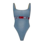 Diesel Bodysuit med De-Geny-S logo Blue, Dam