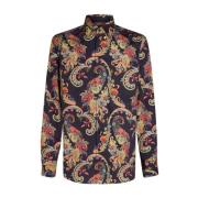 Etro Kashmir Print Skjorta Klassisk Krage Multicolor, Herr