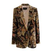 Etro Blommig Paisley Bomullsjacka Multicolor, Dam