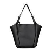 Tod's Trapezform Shopper Väska Black, Dam