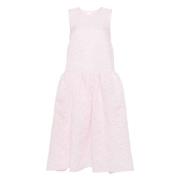 Cecilie Bahnsen Rose Water Sleeveless Dress Pink, Dam