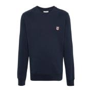 Maison Kitsuné Snygga Sweatshirts för Män Blue, Herr