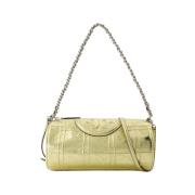 Tory Burch Soft Barrel Väska - Läder - Guld Yellow, Dam