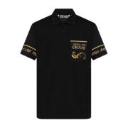 Versace Jeans Couture Polo med logotyp Black, Herr