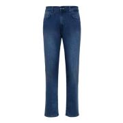 Boggi Milano Mörkblå stretchjeans Blue, Herr