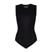 Maison Margiela Snygg Top med Unik Design Black, Dam