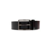 Salvatore Ferragamo Läderbälte Black, Herr