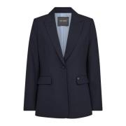 MOS Mosh Elegant Mmleonora Miley Blazer Navy Blue, Dam