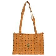 MCM Pre-owned Pre-owned Tyg totevskor Brown, Dam