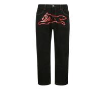 Icecream Double Scoop Denim Running Dog Jeans Black, Herr