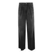 Haikure Vida Ben Bomulls Jeans med Dragkedja Black, Dam