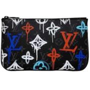 Louis Vuitton Vintage Pre-owned Canvas axelremsvskor Black, Dam