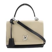 Louis Vuitton Vintage Pre-owned Tyg louis-vuitton-vskor Beige, Dam